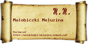 Malobiczki Meluzina névjegykártya